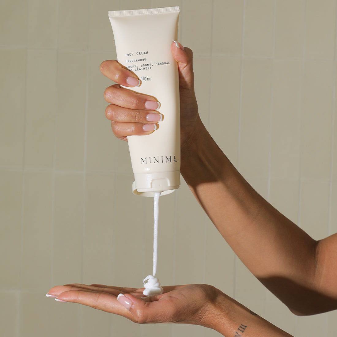 MinimLA Sandalwood Body Cream | Shea Butter, Cica, Licorice Root